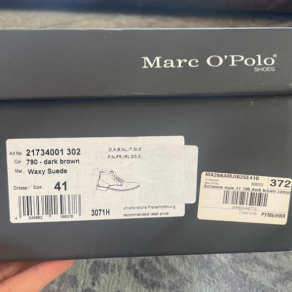 Marc O’Polo Brown Suede Lace-up Boots